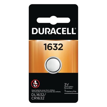 DURACELL Lithium 1632 3 V 137 Ah Medical Battery 1 pk DL1632BPK